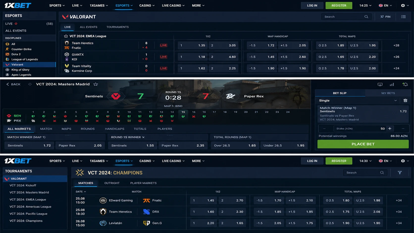 Valorant Betting Markets 